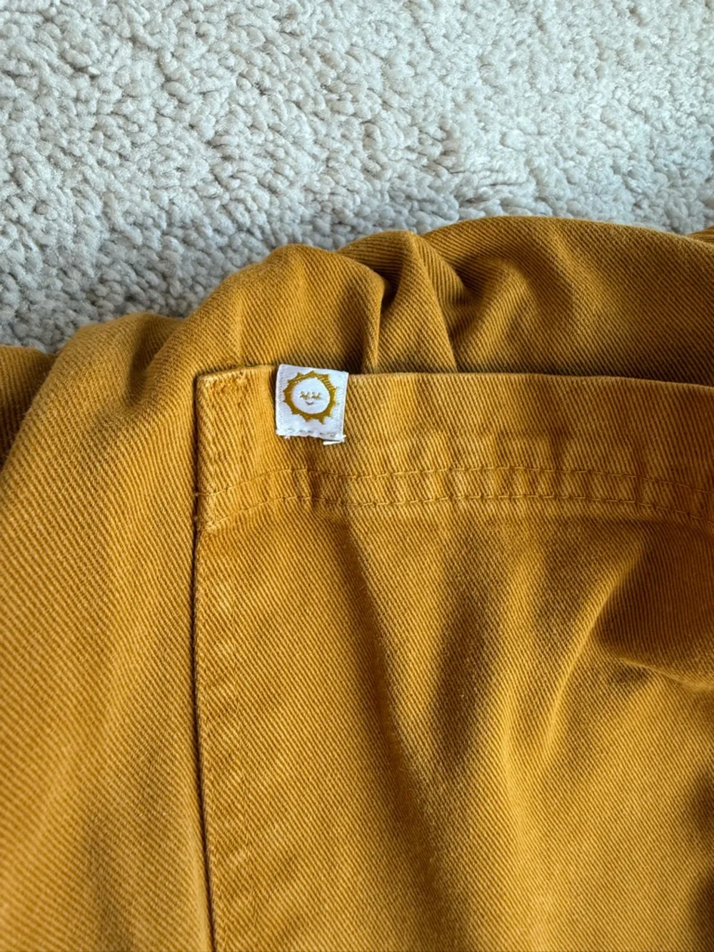 Big Bud Press shortsleeved jumpsuit mustard yellow sz M - Picture 8 of 11